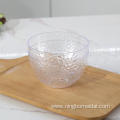 Eco-friendly transparent plastic salad bowl